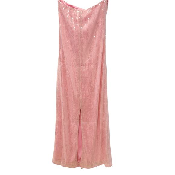 Hutch Women's Elena Strapless Sequin Column Maxi Dress Pink Size Small NWOT - Picture 8 of 12